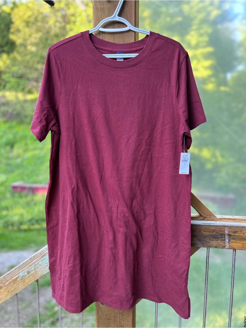 Old Navy Oversized Dress Burgundy • Large